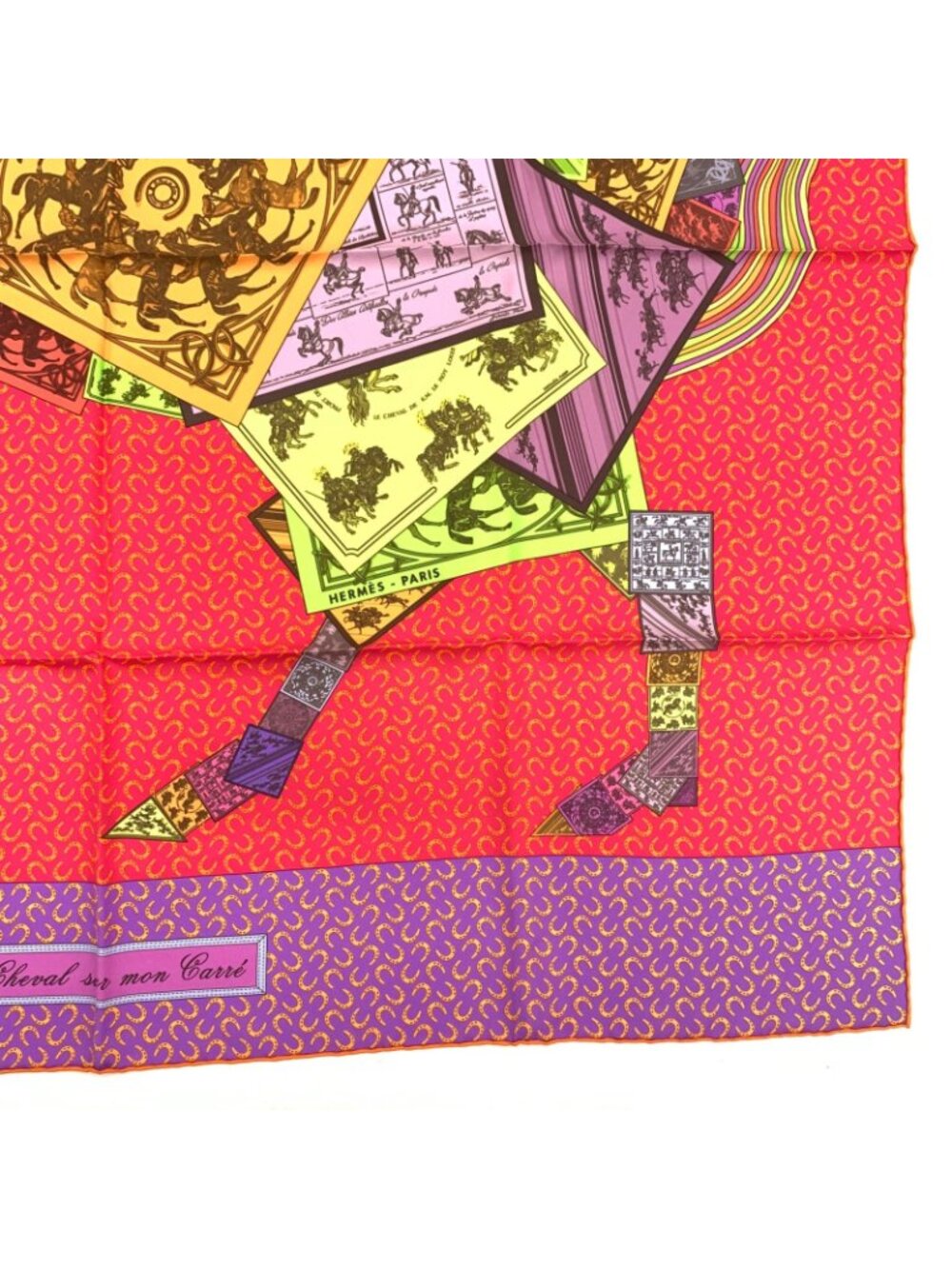 Hermes Carre 90 Cheval Sur Mon On Horseback Scarf Silk - Picture 4 of 8